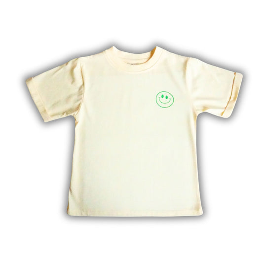 Ollie Happy Tee - Lime Green